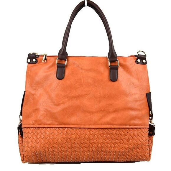 LeMiel Chic Oversized Wooven Tote - Picture 1 of 7